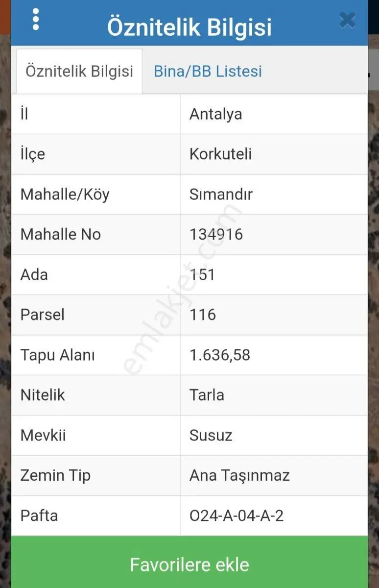Göksal Gök'den Susuz Yerleşim Yerinde Satılık Arsa — görsel 2