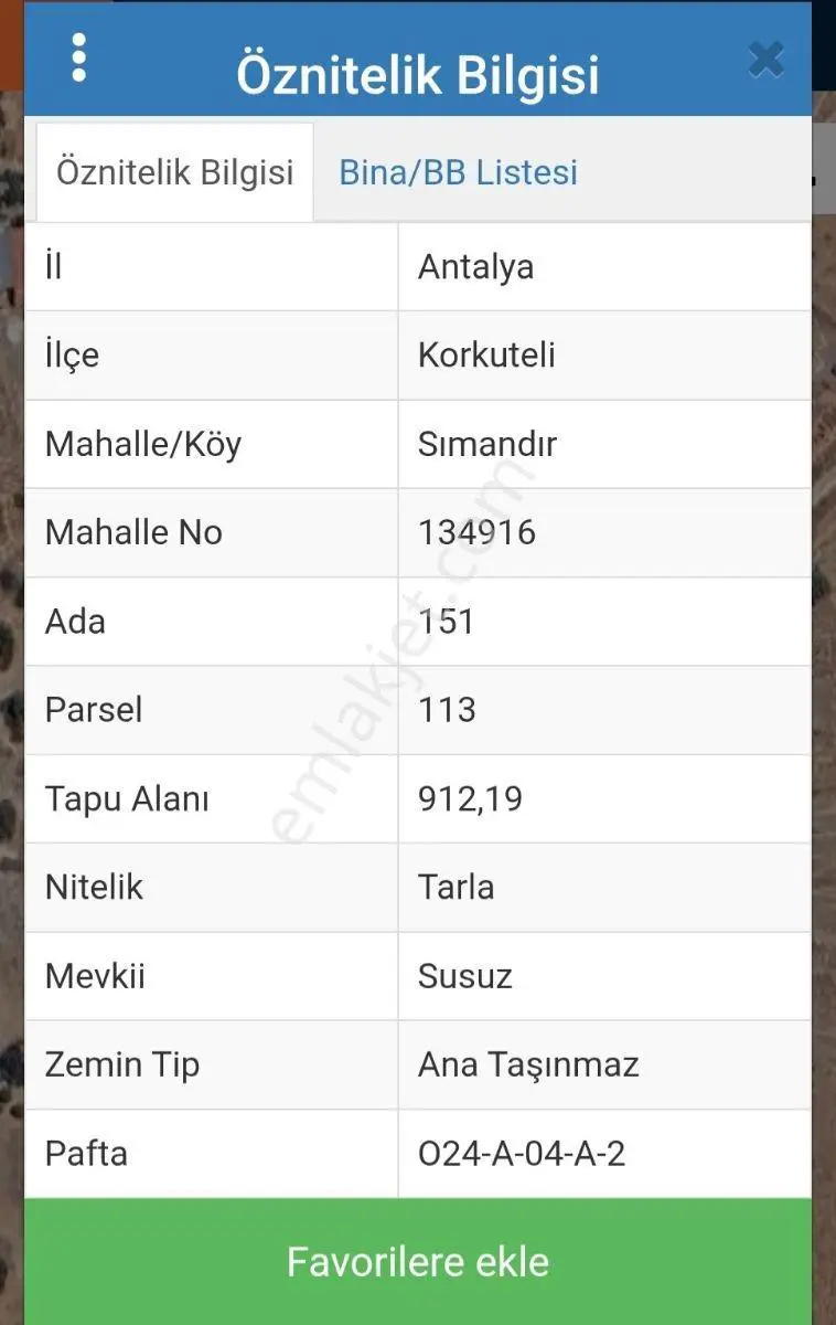 Göksal Gök'den Susuz Yerleşim Yerinde Satılık Arsa — görsel 3