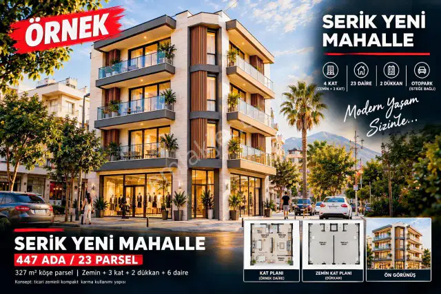 Serik/akçaalan Mh| Satılık/ İçinde Komple Bina Olan Arsa. — görsel 15